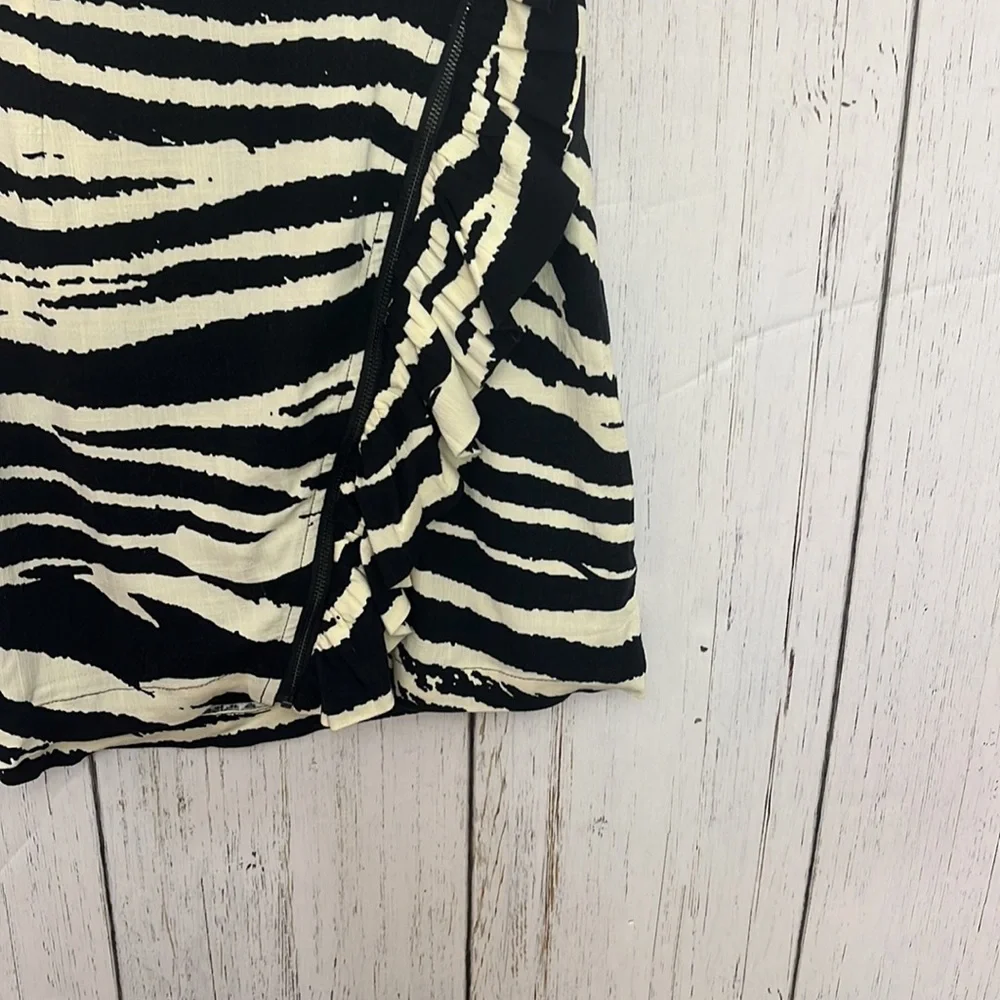 Free People Zebra Ruffle Mini Skirt - Picture 8 of 13